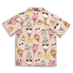 2024 Hawaiian Shirt For Men Summer Ice Cream T-Shirt Beach Prints Short Sleeved Shirt Tops Casual Original Design Men's Clothing