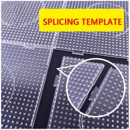4PCS 2.6mm/5mm Fuse Beads Transparent Extra Large Square Pegboards Ironing Beads Boards DIY Material Template Melting Beads Pegb