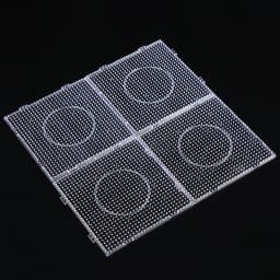4PCS 2.6mm/5mm Fuse Beads Transparent Extra Large Square Pegboards Ironing Beads Boards DIY Material Template Melting Beads Pegb