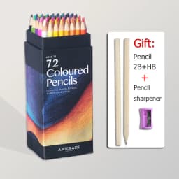 12-72 PCS Wooden Colored Pencils Set Art Supplies For Artist Drawing Writing Back To School Cute Korean Stationery