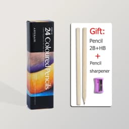 12-72 PCS Wooden Colored Pencils Set Art Supplies For Artist Drawing Writing Back To School Cute Korean Stationery