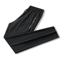 Breathable Elastic Men Running Sport Pants Ice Silk Jogging Thin Sweatpants Casual Outdoor Training Gym Fitness Trousers 8XL