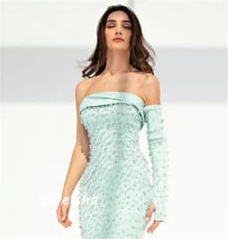 Customized Straight Tube Long Skirt, Decorative Bead, One Collar, Luxurious And Low-key, Beautiful Unique Design, Carefully Sele