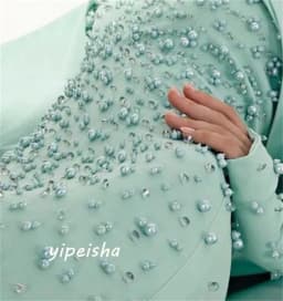 Customized Straight Tube Long Skirt, Decorative Bead, One Collar, Luxurious And Low-key, Beautiful Unique Design, Carefully Sele