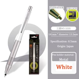 Uni Kuru Toga Metallic Mechanical Pencil 0.5MM Lead Advance Upgrade Model M5-1030 Automatic Rotation Japanese School Stationery