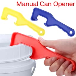 Manual Can Opener Labor Saving Household Plastic Opening Tool for Gallon Honey Bucket Pail Cap Paint Barrel Lid Removal Wrench