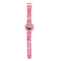 Cartoon unicorn Children Watches for kids Collection Digital Electronic Flash Glow Up Light Colourful mickey mouse Girls Clock