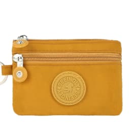 Canvas Money Coin Purse 2024 New with Key Ring Waterproof Credit Card Holoder Wear-resistant Wallet Money Bag Male Female