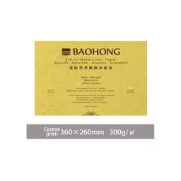 Baohong 300g 100% Cotton Artist Watercolor Drawing Paper Pad 20sheets Aquarell Watercolor Sketchbook For Painting Art Supplies