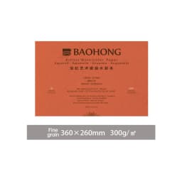 Baohong 300g 100% Cotton Artist Watercolor Drawing Paper Pad 20sheets Aquarell Watercolor Sketchbook For Painting Art Supplies