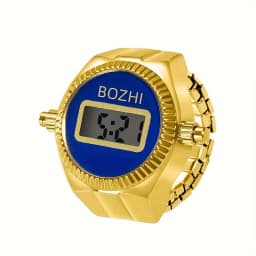 The New Electronic Watch Can See The Time Creative Ring Finger Watch Simple Men And Women Ring Watch