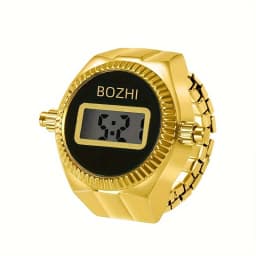 The New Electronic Watch Can See The Time Creative Ring Finger Watch Simple Men And Women Ring Watch