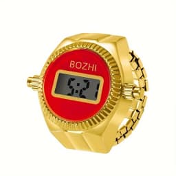 The New Electronic Watch Can See The Time Creative Ring Finger Watch Simple Men And Women Ring Watch