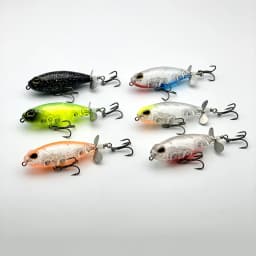 Testar 3g 5g 8g Surface Propeller Pencil Bait Topwater Wobbles Artificial Free Rotating Spin Tail Dogfish Bass Pike Fishing Lure