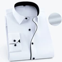 Plus Large Size 8XL 7XL 6XL Mens Business Shirt Long Sleeve Spring Autumn Social Solid Color Wedding Party Office White Shirts