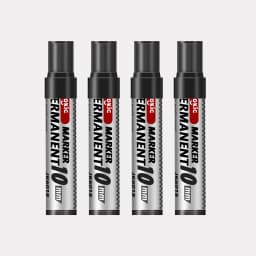 1/4 Pcs Colors Set Permanent Marker Pen Waterproof Ink Thin Nib Crude Nib Black Blue Red Green Ink 10mm Crude Color Marker Pens