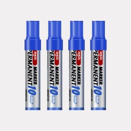 1/4 Pcs Colors Set Permanent Marker Pen Waterproof Ink Thin Nib Crude Nib Black Blue Red Green Ink 10mm Crude Color Marker Pens