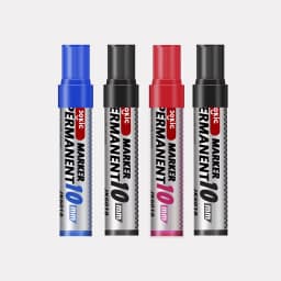 1/4 Pcs Colors Set Permanent Marker Pen Waterproof Ink Thin Nib Crude Nib Black Blue Red Green Ink 10mm Crude Color Marker Pens
