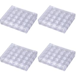 25 Spools Empty Bobbins Storage Box Sewing Accessories Tools Plastic Sewing Machine Bobbin Case Knitting Needle Organizer NEW