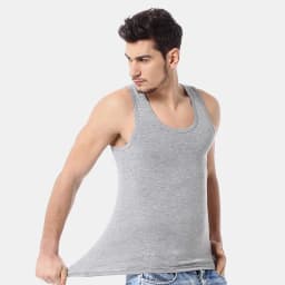 Men's Solid Color Four Seasons Thin Cotton Vest Casual And Comfortable Joker Sweatshirt Fitness Exercise Slim Vest