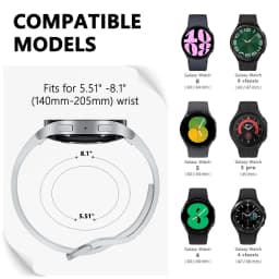 20mm Silicone Strap For Samsung Galaxy Watch 4 6 Classic 47mm/46mm 5 Pro 45mm No Gaps Bracelet Galaxy Watch 6 5 4 40mm/44mm Belt