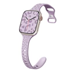 Slim Leopard Engraved Strap for Apple Watch Ultra 2 Band 49mm 44MM 42mm 40mm 41MM 45mm 38mm Bracelet for Iwatch 9 8 7 Se 6 5 4 3