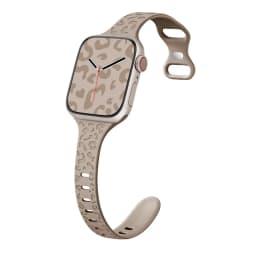 Slim Leopard Engraved Strap for Apple Watch Ultra 2 Band 49mm 44MM 42mm 40mm 41MM 45mm 38mm Bracelet for Iwatch 9 8 7 Se 6 5 4 3