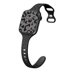 Slim Leopard Engraved Strap for Apple Watch Ultra 2 Band 49mm 44MM 42mm 40mm 41MM 45mm 38mm Bracelet for Iwatch 9 8 7 Se 6 5 4 3