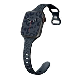 Slim Leopard Engraved Strap for Apple Watch Ultra 2 Band 49mm 44MM 42mm 40mm 41MM 45mm 38mm Bracelet for Iwatch 9 8 7 Se 6 5 4 3