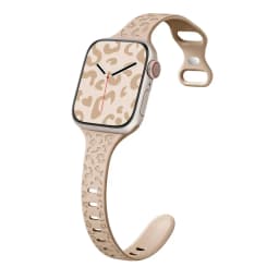 Slim Leopard Engraved Strap for Apple Watch Ultra 2 Band 49mm 44MM 42mm 40mm 41MM 45mm 38mm Bracelet for Iwatch 9 8 7 Se 6 5 4 3