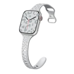 Slim Leopard Engraved Strap for Apple Watch Ultra 2 Band 49mm 44MM 42mm 40mm 41MM 45mm 38mm Bracelet for Iwatch 9 8 7 Se 6 5 4 3