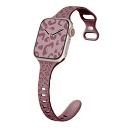 Slim Leopard Engraved Strap for Apple Watch Ultra 2 Band 49mm 44MM 42mm 40mm 41MM 45mm 38mm Bracelet for Iwatch 9 8 7 Se 6 5 4 3