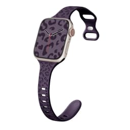 Slim Leopard Engraved Strap for Apple Watch Ultra 2 Band 49mm 44MM 42mm 40mm 41MM 45mm 38mm Bracelet for Iwatch 9 8 7 Se 6 5 4 3