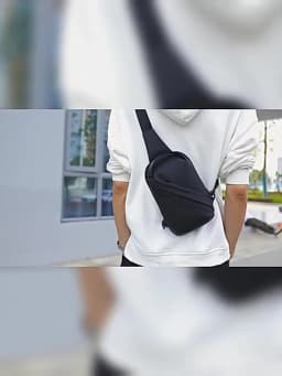 Mark Ryden Men Bag Oxford Sling Bag 7.9 Inch Male Chest Bag Crossbody Bag For Man Moto Biker Shoulder Bags Black New Fashion Bag