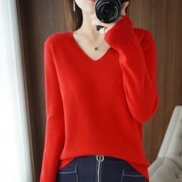New Cashmere Women's V-neck Pullover Lace Neck Hollow Out Design Casual Knitted Long Sleeve Women's Sweater Autumn And Winter