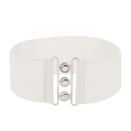 Women Fashion Wide Elastic Belt Metal Buckle Cinch Waistband Ladies Dress Waist Band Fashion Accessory