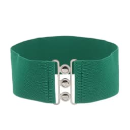Women Fashion Wide Elastic Belt Metal Buckle Cinch Waistband Ladies Dress Waist Band Fashion Accessory