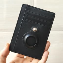 New Airtag Wallet Slim Minimalist Leather Credit Card Holder For AirTag Protective ID Case Small Anti-lost Protective Purse