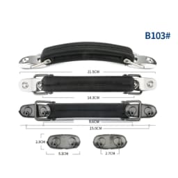 Suitcase Luggage Case Plastic Spare Strap Flexible Handle Grip Replacement for Travel Replacement Luggage
