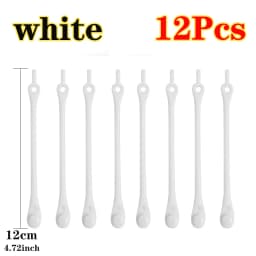 12pcs Laceless Silicone Elastic Laces Rubber No Wash Laces Adult Kids Lazy Lace Free Laces One Size Versatile Fits Most Shoes