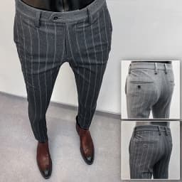 Men Suit Pants Formal Trousers Pantalone Hombre Stretch Slim Solid Color Casual Dress Full Length Pants Fashion New Men Clothing