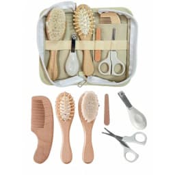 Baby Care Kit Six-Piece Baby Nasal Inhaler Nail Clipper Brush File Comb Scissors Set Daily Cleaning and Care Accessories for Bab