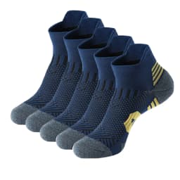 5Pairs New Spring Men's Socks AnkleThick Knit Sports Sock Outdoor Fitness Breathable Quick Dry Wear-resistant Short Running Sock