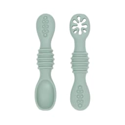 Baby Spoon Fork Set Food Grade Silicone Sticky Spoon Children Cutlery Training Spoon Feeding Tableware Soft Kitchen Accessories