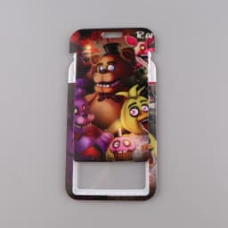 ER1899 Halloween Horror Bears Cartoon Lanyard Card Holder Student Hanging Neck Phone Lanyard Badge Subway Access Card Holder