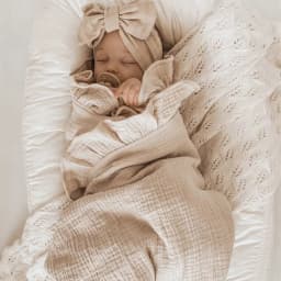 INS Ruffled Muslin Baby Swaddle Blankets for New Born Infant Bedding Organic Baby Accessories Newborn Receive Blanket Cotton