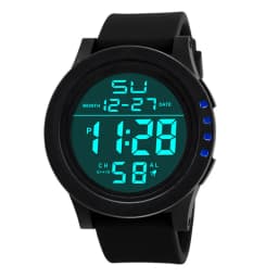 Big Dial Men's Watch Military Sport Watch Luminous LED Digital Watch Multifunciton Outdoor Waterproof Electronic Watches for Man