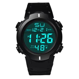 Big Dial Men's Watch Military Sport Watch Luminous LED Digital Watch Multifunciton Outdoor Waterproof Electronic Watches for Man