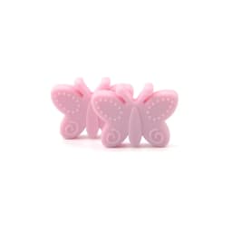 Bowknot 10pcs/lot Silicone Beads DIY Food Grade Silicone Teething Pacifier Cute Shaped Silicone teether Holder Accessories