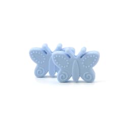 Bowknot 10pcs/lot Silicone Beads DIY Food Grade Silicone Teething Pacifier Cute Shaped Silicone teether Holder Accessories